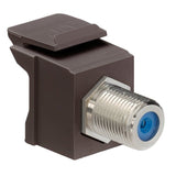 F-Type Adapter,Nickle Plated, Brown By Leviton 41084-FBF