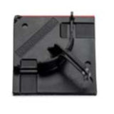 Cable Tie Mount, #8 (M4) Screw, Black, 50pcs. By HellermannTyton 151-04563