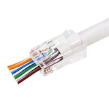 CAT6A/6 Unshielded Feed-Thru Modular Plug, Card of 50 By Ideal 85-385