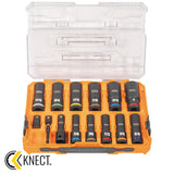 KNECT™ SAE Impact Socket Set, 14 Pc By Klein 65111IMPCT