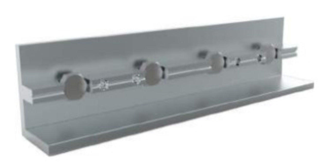 Rail Splice Kit, HR250/HR350 1/4 Inch Slot, Clear