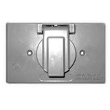 Weatherproof Cover, 1 Gang, Single Receptacle/Switch Type, Horizontal Mount, Aluminum By Appleton WHS1