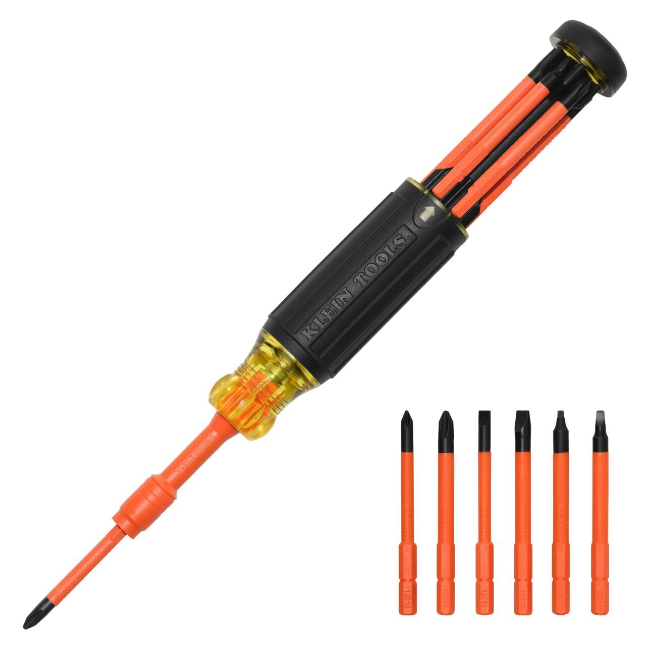 Screwdriver Lock 6-in-1 Insulated Auto-Lock Screwdriver By Klein Tools 32306INS ...