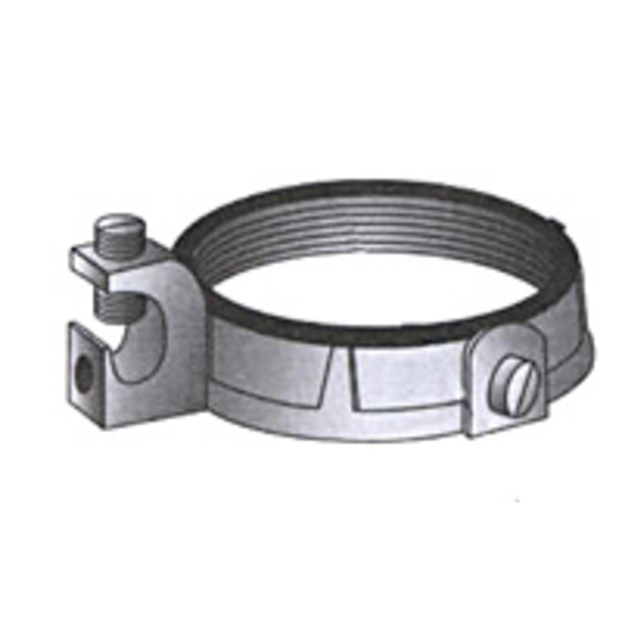 Grounding Bushing, Threaded, Insulated, Malleable, 3"