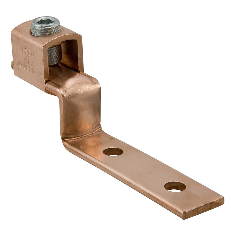 Mechanical Lug Offset, Copper, 2-Hole
