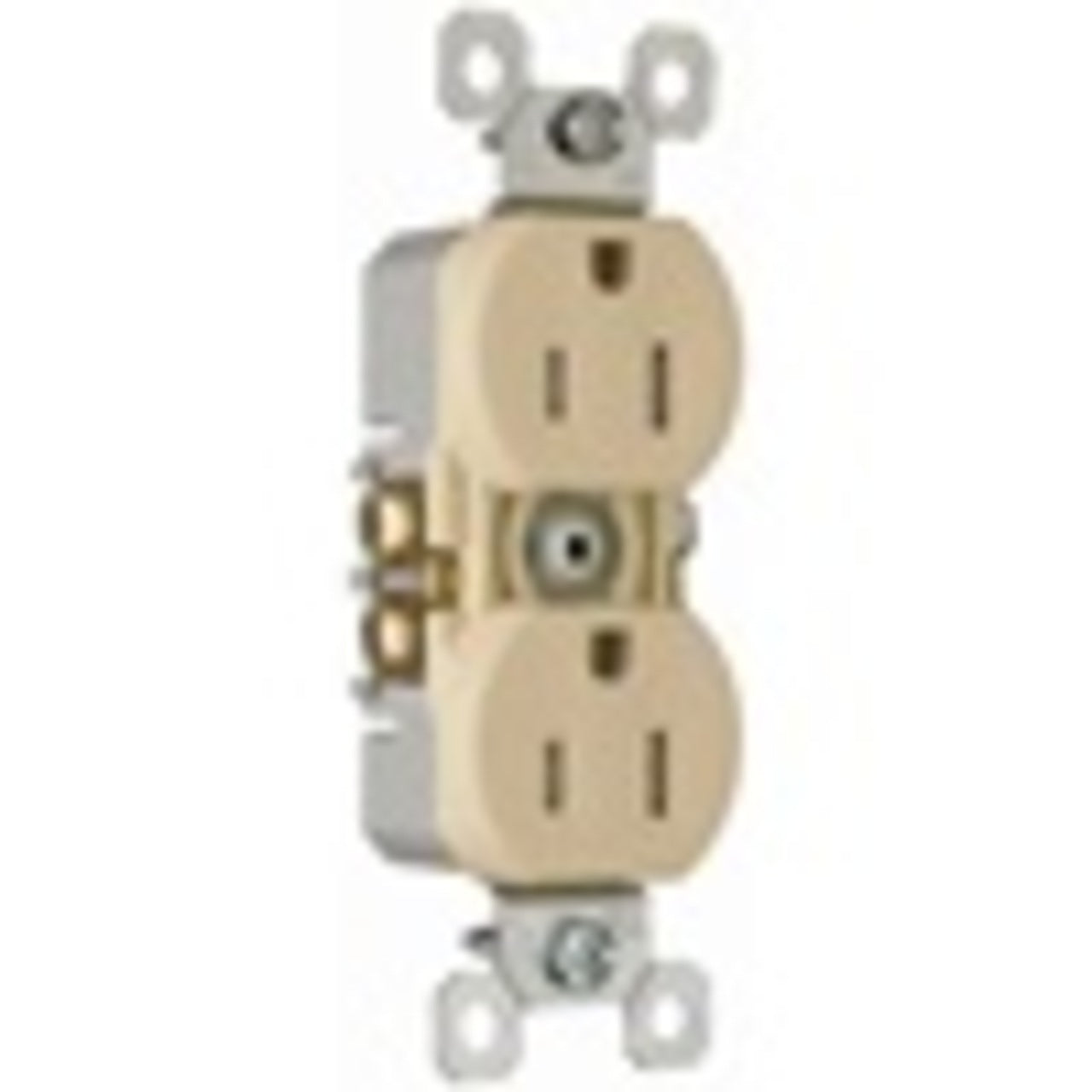 Tamper Resistant Duplex Receptacle, 15A, 125V, Ivory By Pass & Seymour