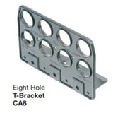 Cable Support T-Bracket, 8 Hole, Black By Arlington CA8