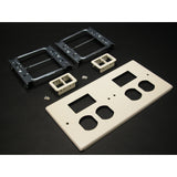 4G DEV PLT 2 DUP 2 TJ MINI ADPT V By Wiremold V4047-2BBTT