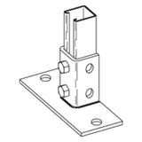 POST BASE FOR 1 5/8-IN. X 1 5/8-IN. CHANNEL, 8-IN. X 3 1/8-IN. X 3 1/2-IN. By Eaton B-Line B280FLZN