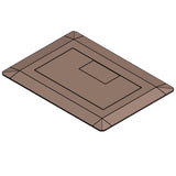 Floor Box Cover With Flange, 1-Gang, Rectangular, Carmel, Limited Quantities Available By Thomas & Betts E9761C