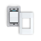 1-Gang Quick Wire Backplate & Faceplate with Single Pole Simple Rocker Switch, White By Deako DS-BS1X-WHNL-UCQ