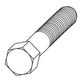 Hex Head Cap Screw, Steel, Electro-Plated By Eaton B-Line 3/8X21/2HHCSZN