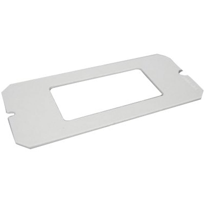 Device Plate, 1-1/2-Gang Type: GFCI, Metallic