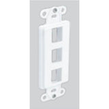 Decorator Insert, 3-Port, White, Single Pack By Wavenet DWIN-3P-WH