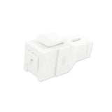SC/APC Keystone Jack w/ Shutter - White By Primex Manufacturing 125-0908