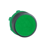 Push button head, Harmony XB5, plastic, flush, green, 22mm, spring return, unmarked By Square D ZB5AA3