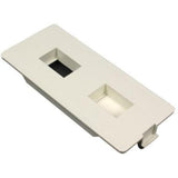 NM FLUSH FACEPLATE 5500 WHITE By Wiremold 5507FRJ-WH