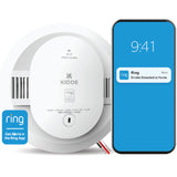 Smart Smoke Alarm with Ring App Alerts By Kidde Fire 21033276