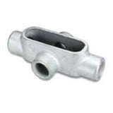 Condulet Conduit Outlet Body, 1/2 IN Hub, 7, Feraloy Iron Alloy, El By Crouse-Hinds X17