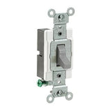 1-Pole Switch, 15 Amp, 120/277V, Gray, Side Wired, Commercial By Leviton CS115-2GY