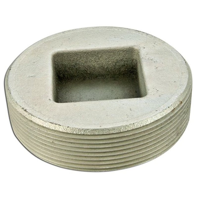 Close-Up Plug, Recessed Head, 4", Explosion-Proof, Malleable Iron