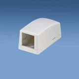 Multimedia Outlet Housing, Low Profile, Surface, White, 1-Ports By Panduit CBX1WH-A