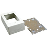 Switch/Receptacle Box, 1-Gang, 500/700 Series Raceway, Ivory By Wiremold V5748