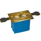 Adjustable Floor Box, 1-Gang, Brass By Thomas & Betts B121BFBB