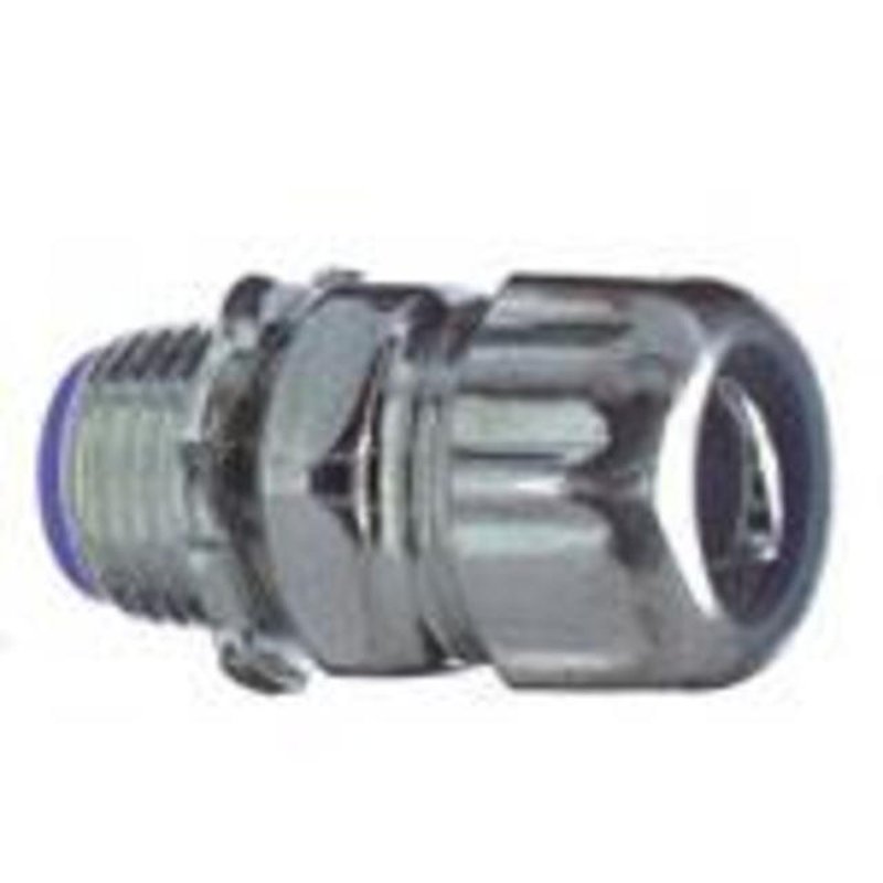 Liquidtight Connector, Straight, 1", Insulated, Steel