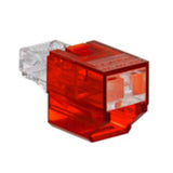 Secure RJ45 Port Blocker Red  By Leviton SRJPB-R