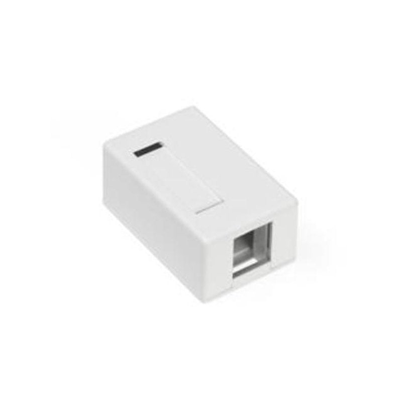 QuickPort Surface Mount Housing, 1-Port, White