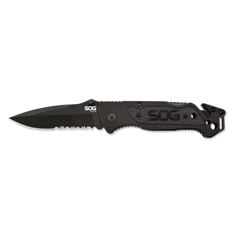 Folding Knife, 3.4" Partially Serrated Blade