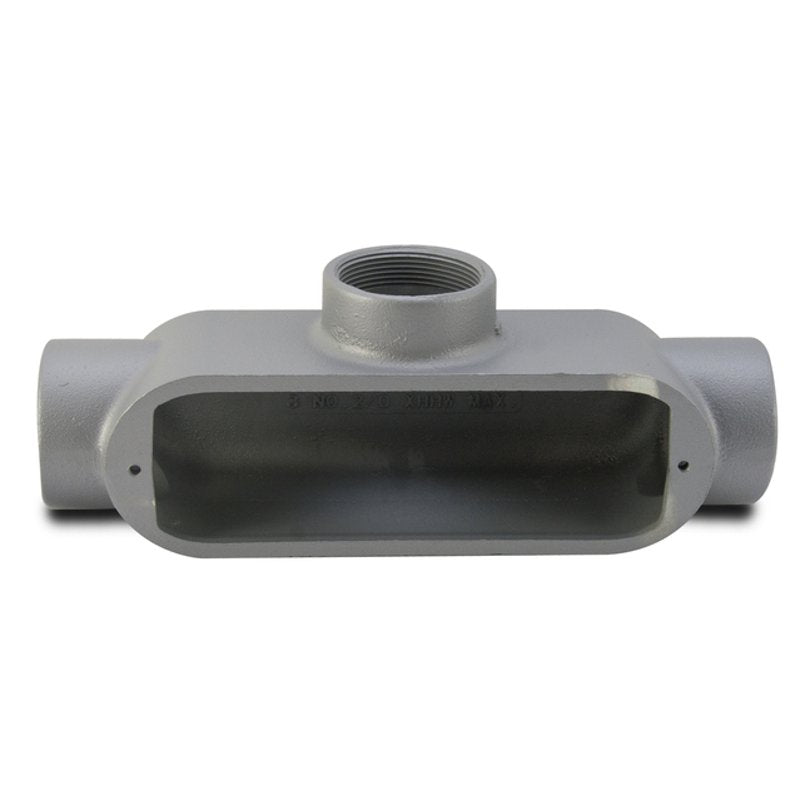 Conduit Body, Type T, 1-1/2", Form 35, Malleable Iron