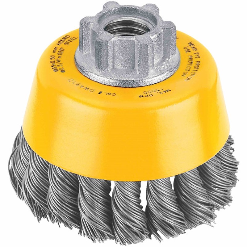 Wire Brush, 3", Carbon Steel, 5/8" - 1