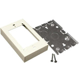 Shallow Switch/Receptacle Box, 1-Gang, 500/700 Series, Ivory By Wiremold V5748S