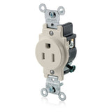 15 Amp Single Receptacle, Lt Almond By Leviton 5015-T