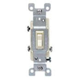 3-Way Toggle Switch, 15A, 120VAC, Light Almond, Residential Grade By Leviton 1453-2T