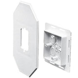 Siding Box Kit with Flange, Vertical, Weatherproof, Non-Metallic By Arlington 8081FDBL