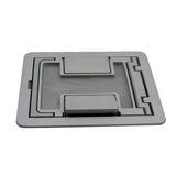 Cutout Cover Assembly, Die Cast Aluminum, For Use with Tile/Carpet By Wiremold FPCTCAL