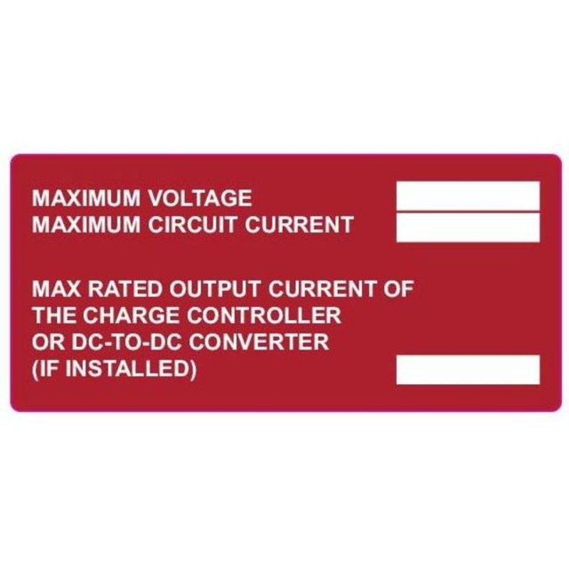 Printable Solar Label, Red, 10/pkg