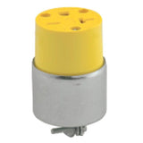 20 Amp Armored Connector, 250V, 6-20R, Yellow By Leviton 620CA