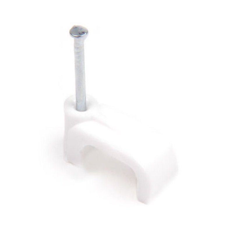 Nail Clip, 0.55", White *** Discontinued ***