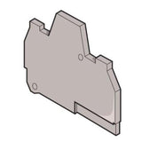 Terminal Block, Snap-On, End Section, 3mm, Type: FEMAD3, Gray By Entrelec 019934105