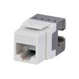 Cat 6 Jack, Snap-In, White (25PK) By DataComm Electronics 203426WH25