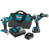 18V LXT® Lithium-Ion Brushless Cordless 2-Pc. Combo Kit (5.0Ah) By Makita XT288T