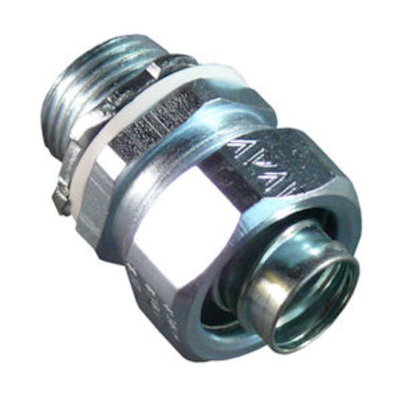 Liquidtight Connector, Straight, 1-1/2", Malleable Iron
