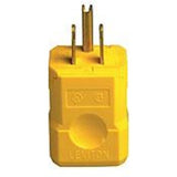 15 Amp Plug, 125V, 5-15P, Nylon, Yellow, Industrial Grade, Python By Leviton 5256-VY