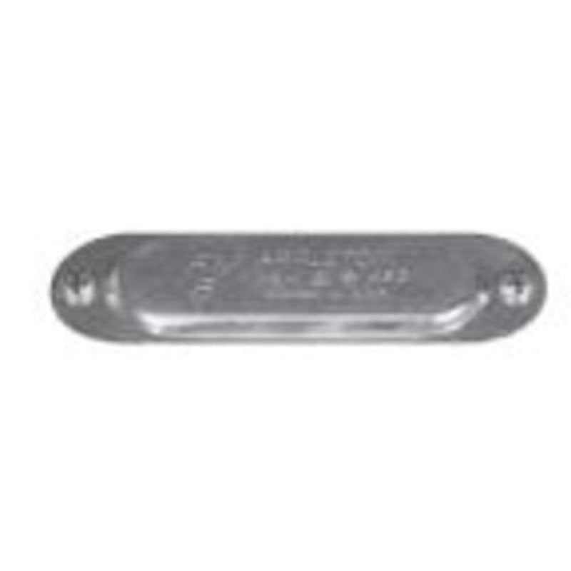 Conduit Body Cover, Type: Screw On, Form 8, Size: 1", Steel