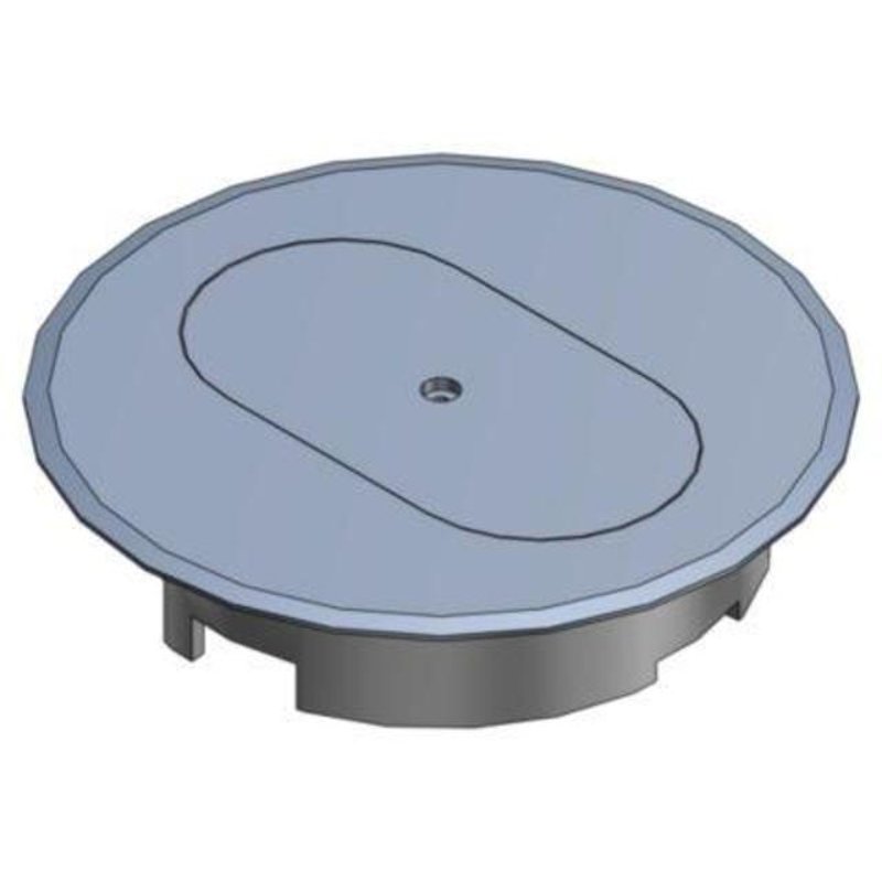Round Cover, Diameter: 5", Type: Duplex Receptacle, Non-Metallic