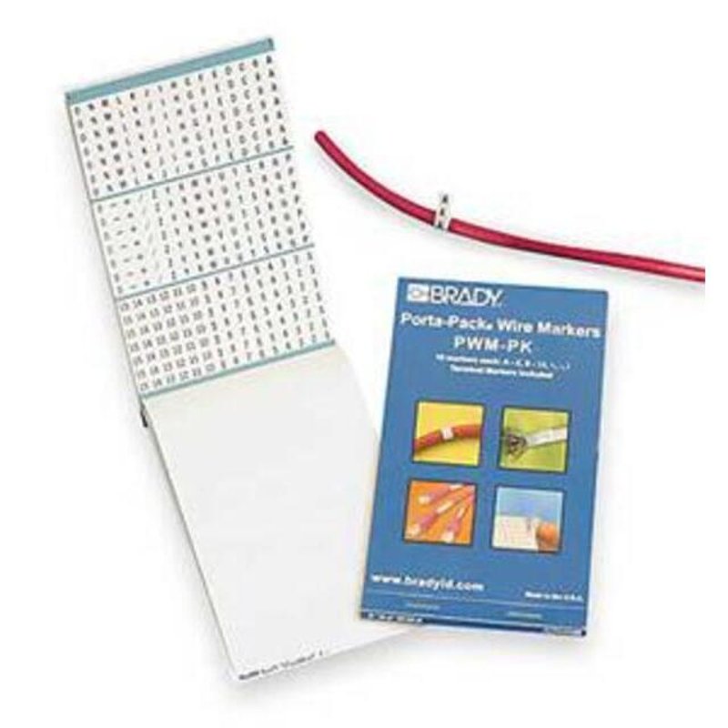 Wire Marker Book, Repositionable Vinyl Cloth, A-Z, 1-45, +, -,/